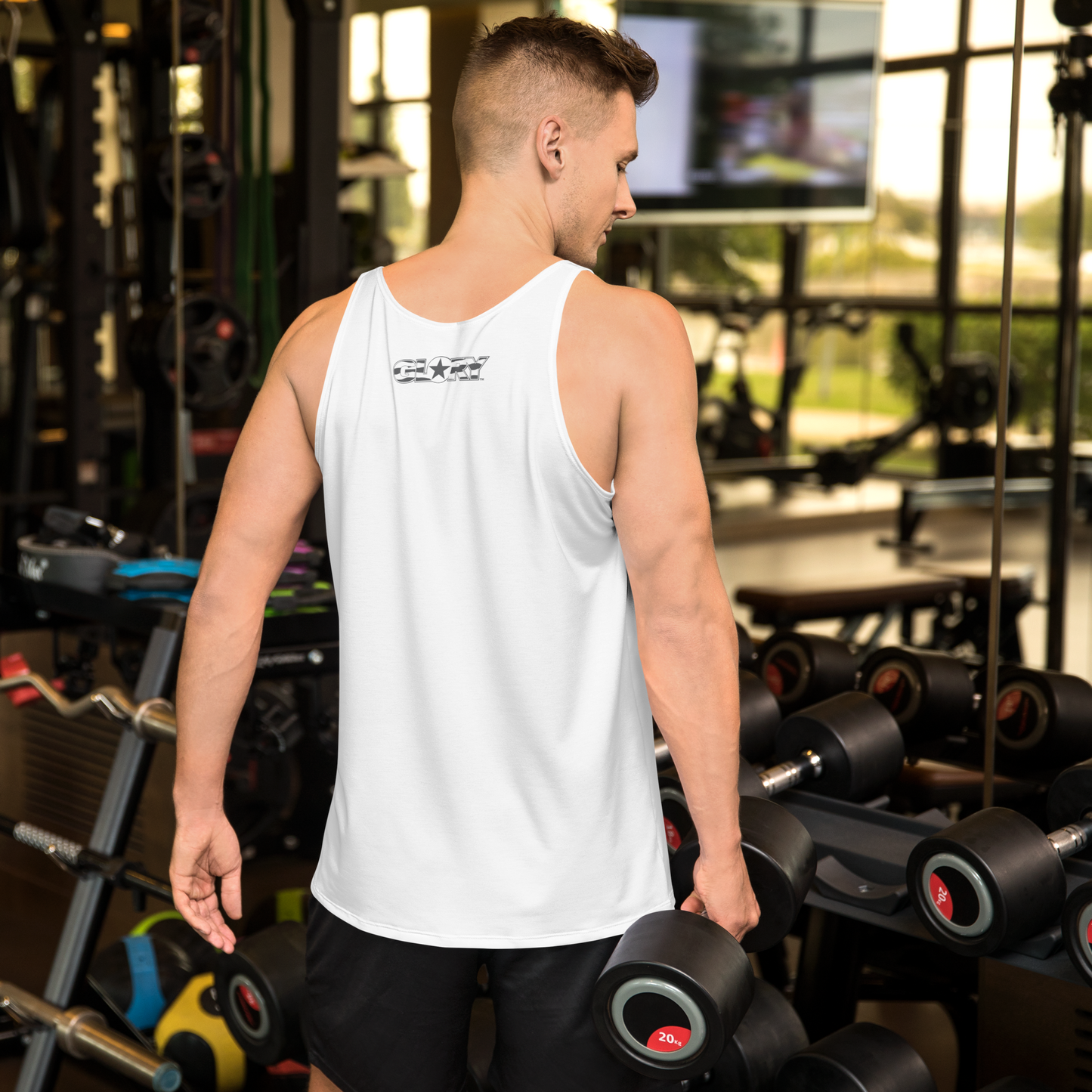 Liberty Rugged Flag Unisex Tank Top