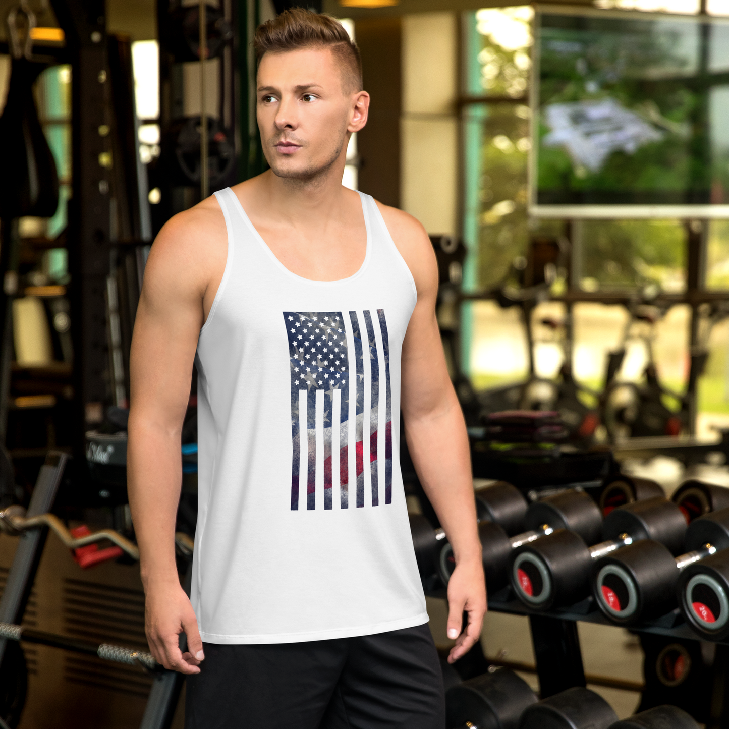 Rugged Flag Unisex Tank Top