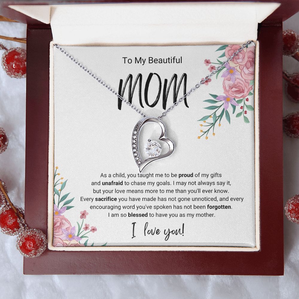 Every Sacrifice | For Mom | Heart Necklace
