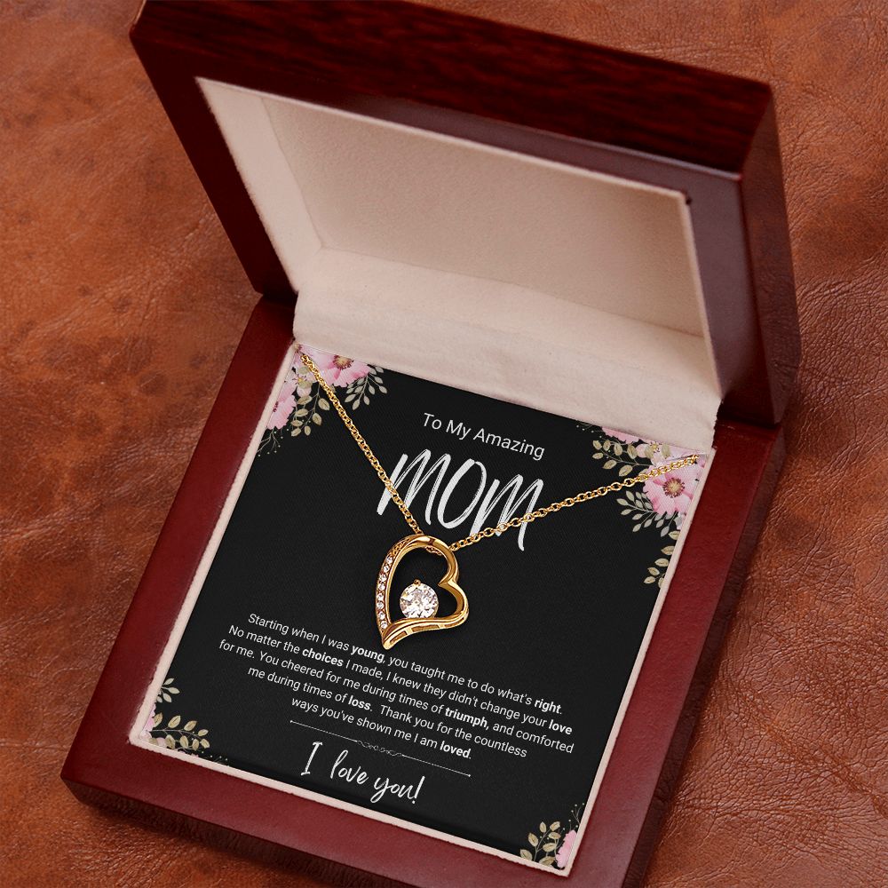 Triumph and Loss | For Mom | Heart Necklace