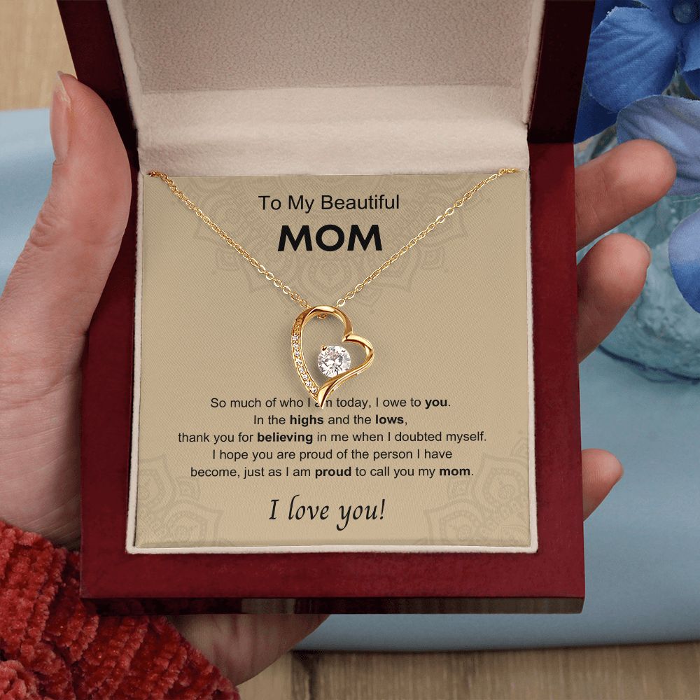 Who I Am Today | Necklace for Mom