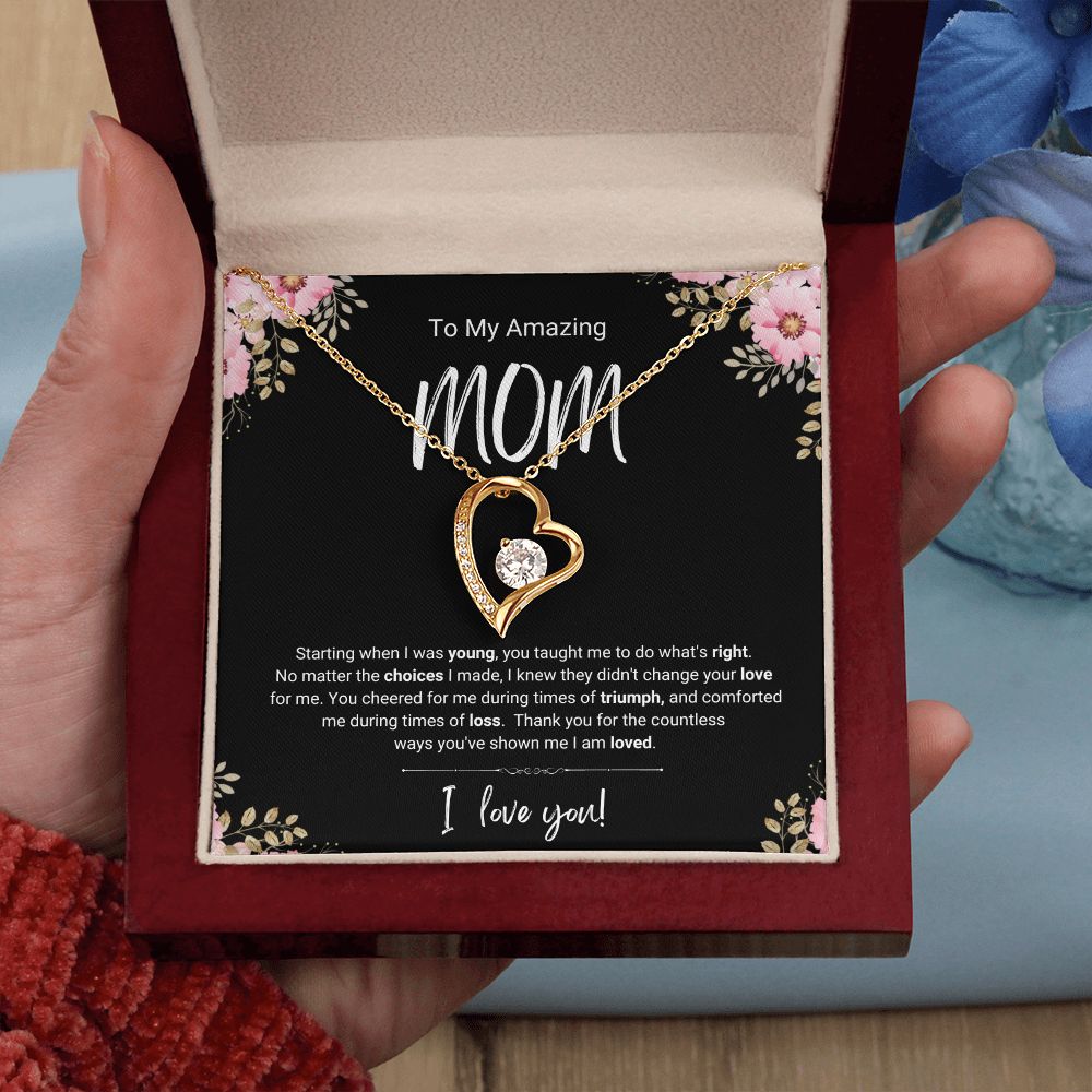 Triumph and Loss | For Mom | Heart Necklace