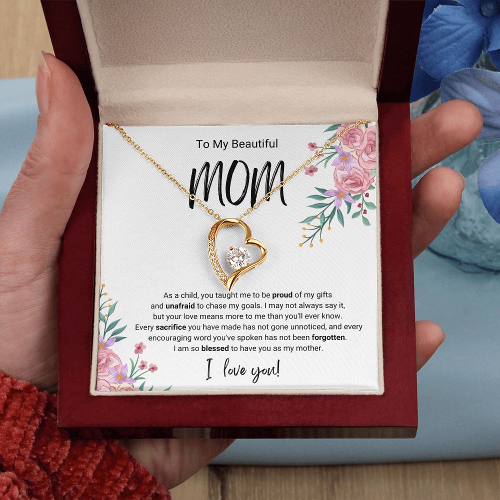 Every Sacrifice | For Mom | Heart Necklace