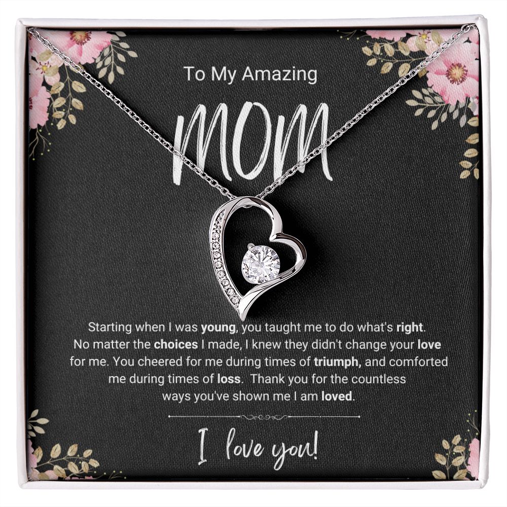 Triumph and Loss | For Mom | Heart Necklace