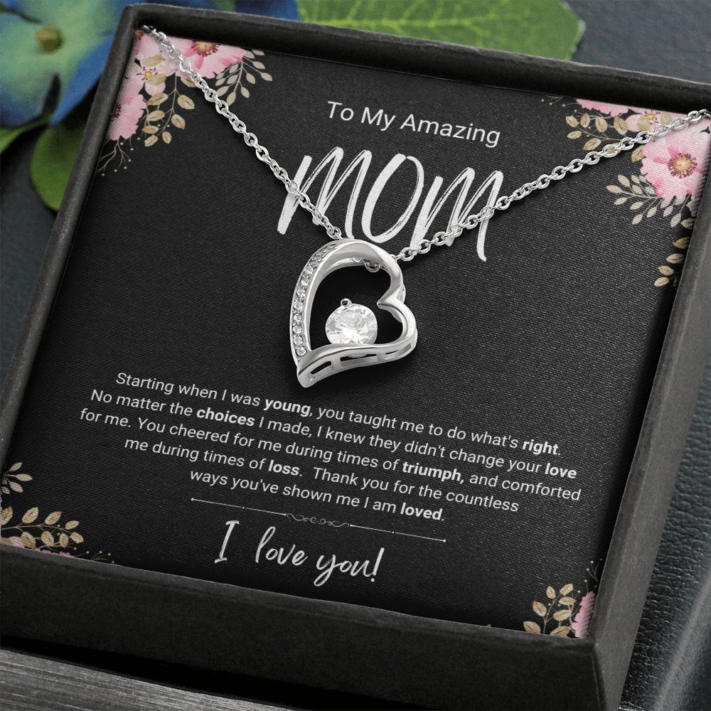 Triumph and Loss | For Mom | Heart Necklace