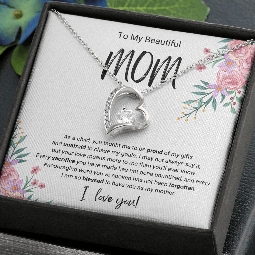 Every Sacrifice | For Mom | Heart Necklace