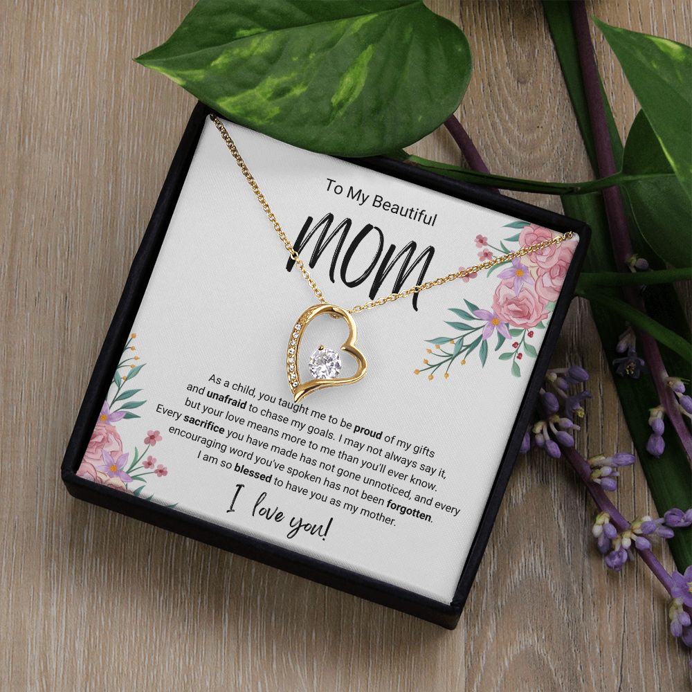 Every Sacrifice | For Mom | Heart Necklace
