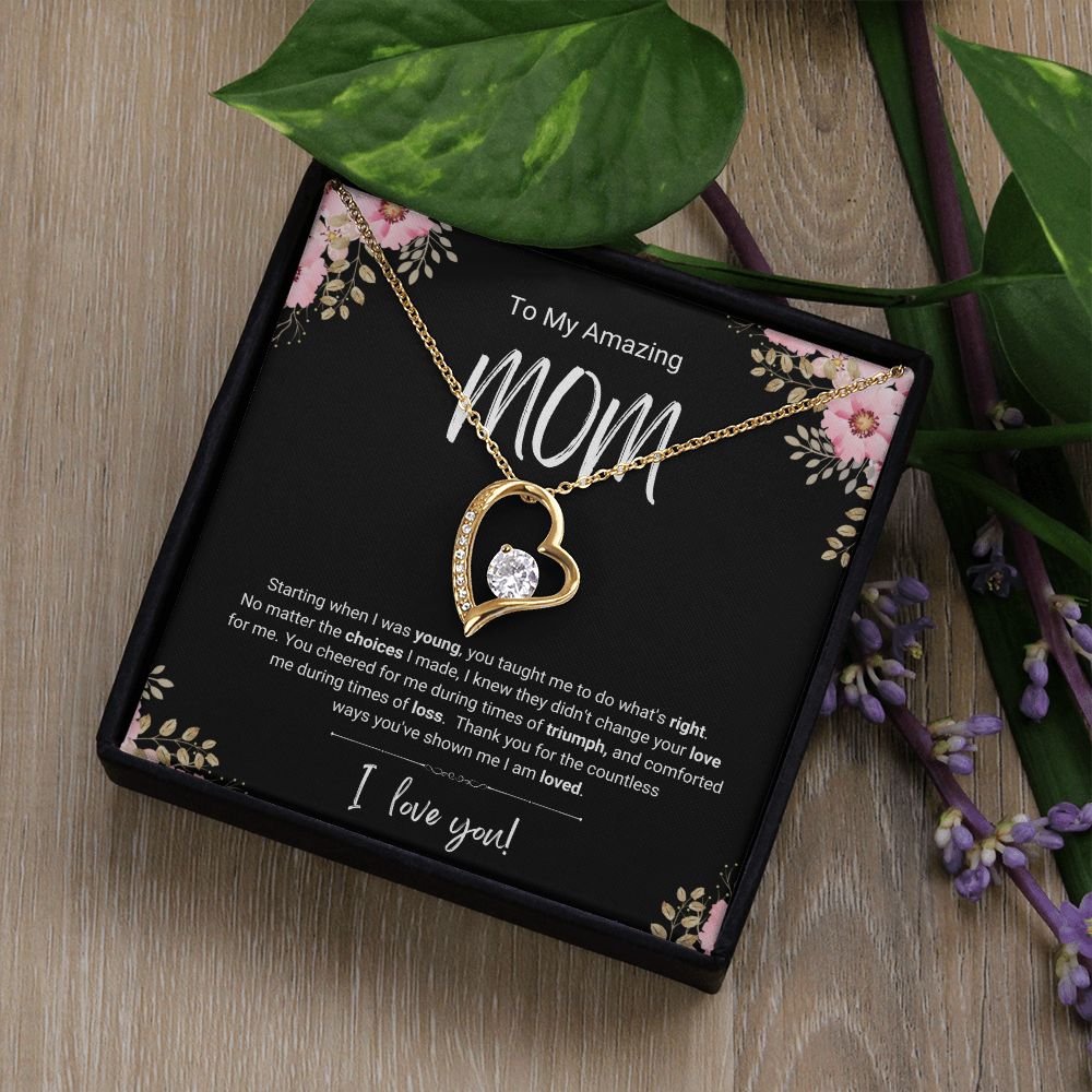 Triumph and Loss | For Mom | Heart Necklace