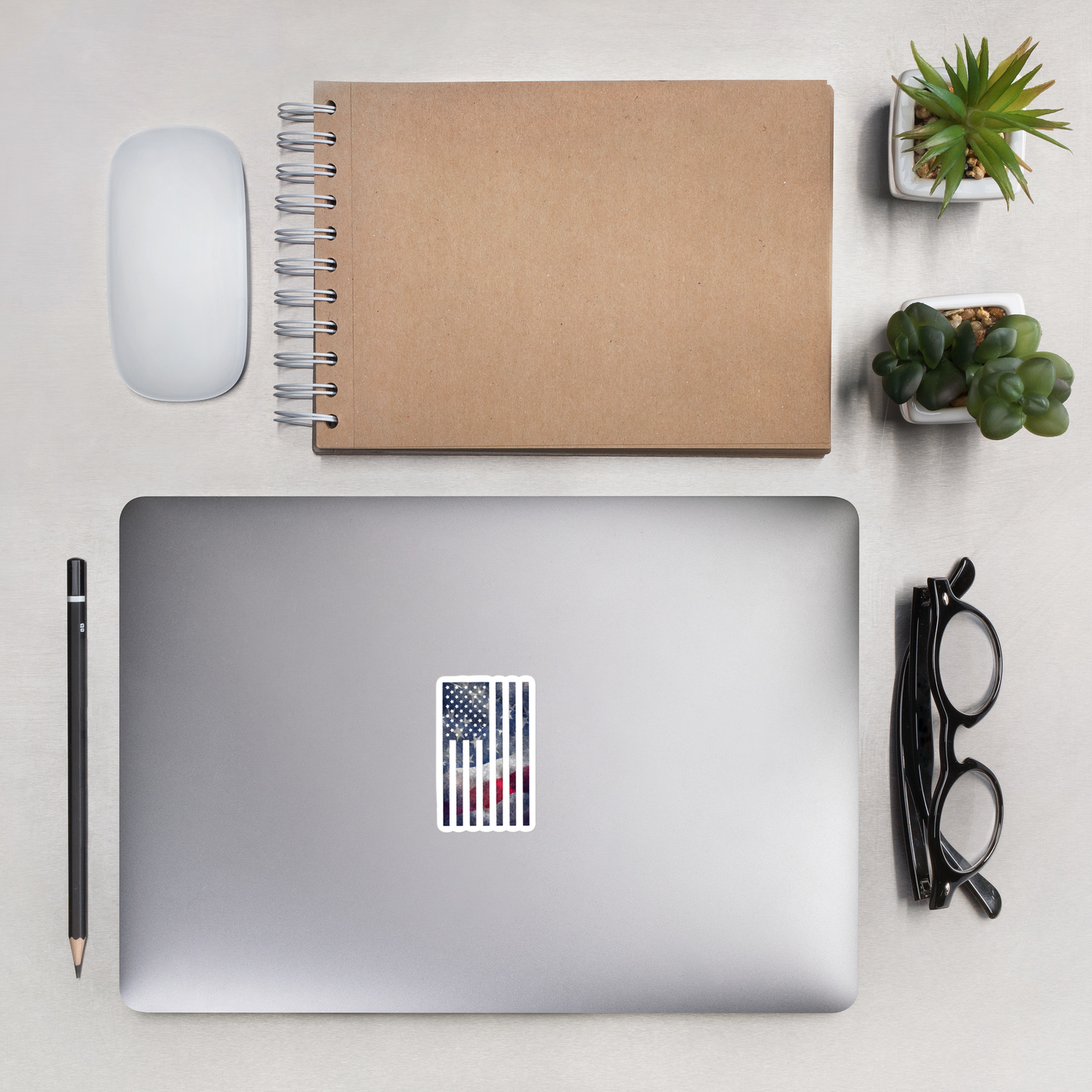 Rugged Flag Bubble-free sticker