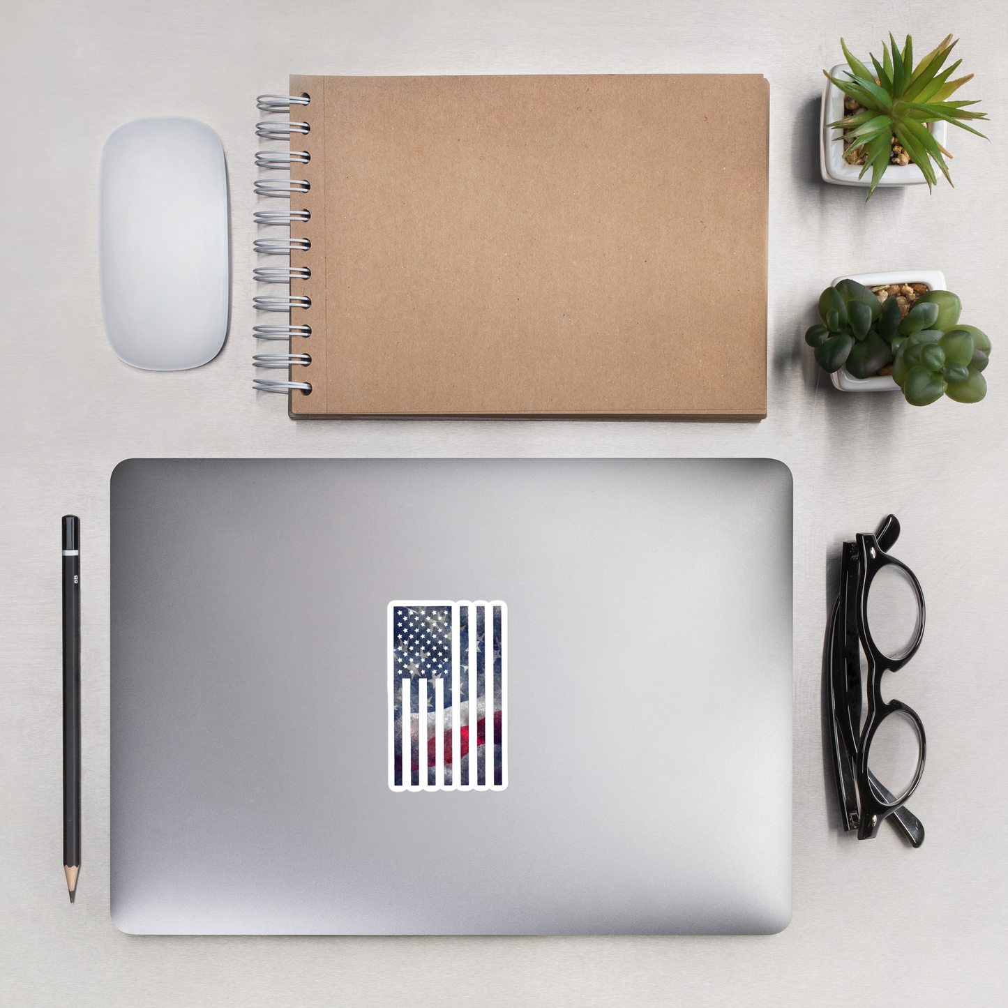 Rugged Flag Bubble-free sticker