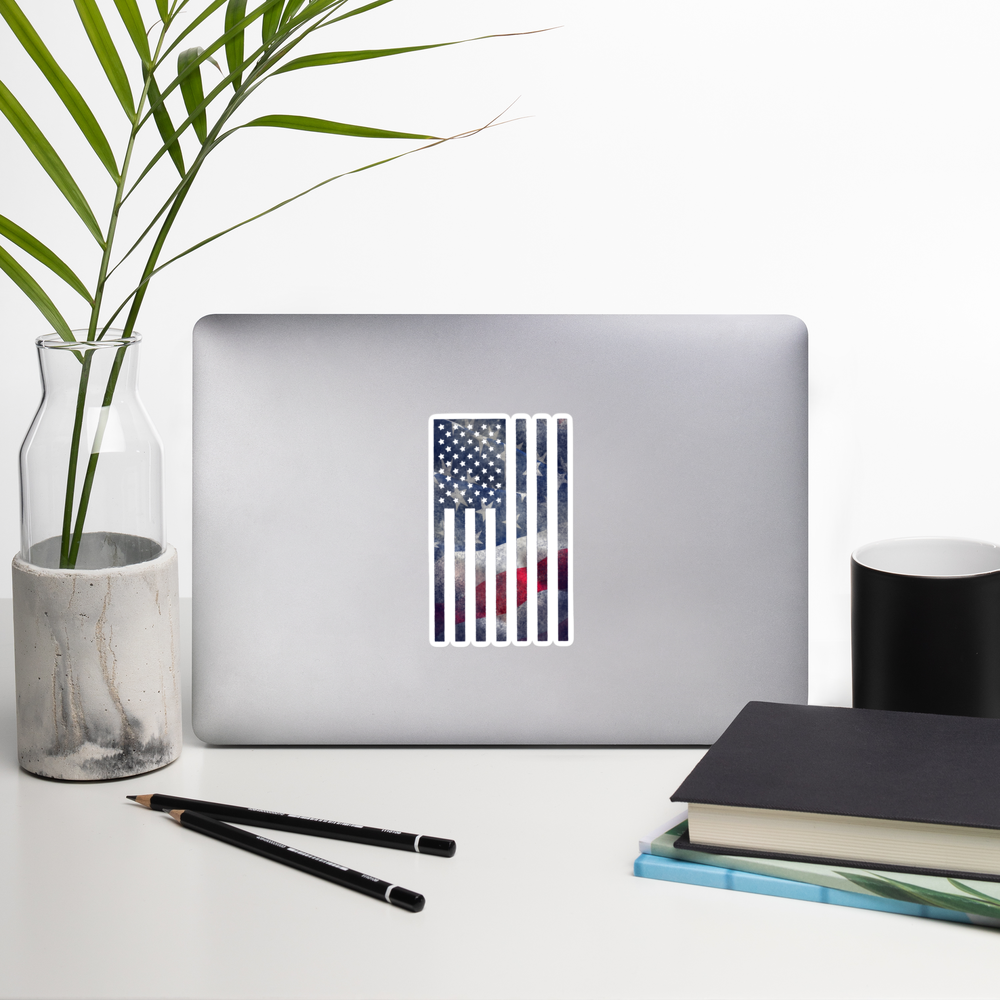 Rugged Flag Bubble-free sticker