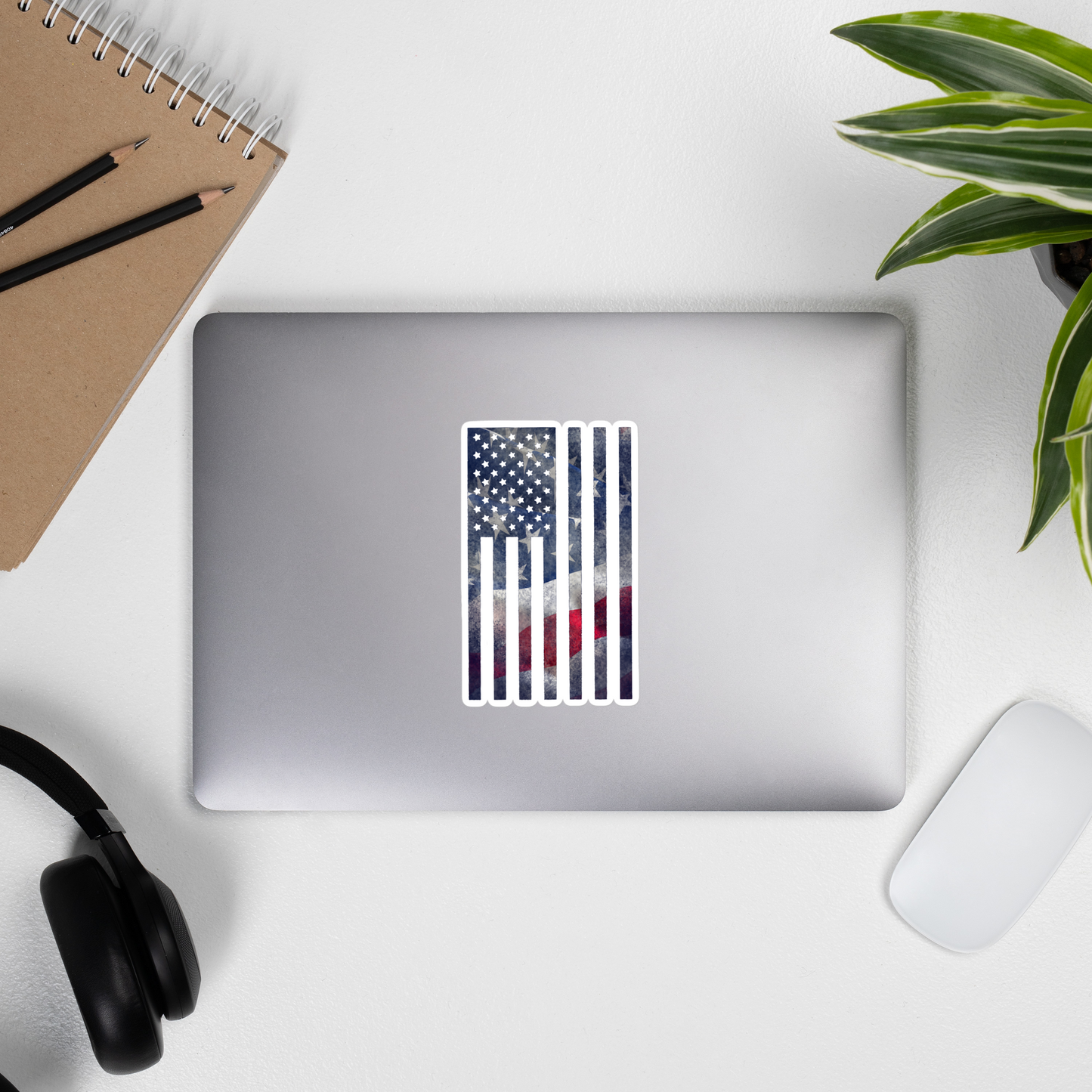 Rugged Flag Bubble-free sticker