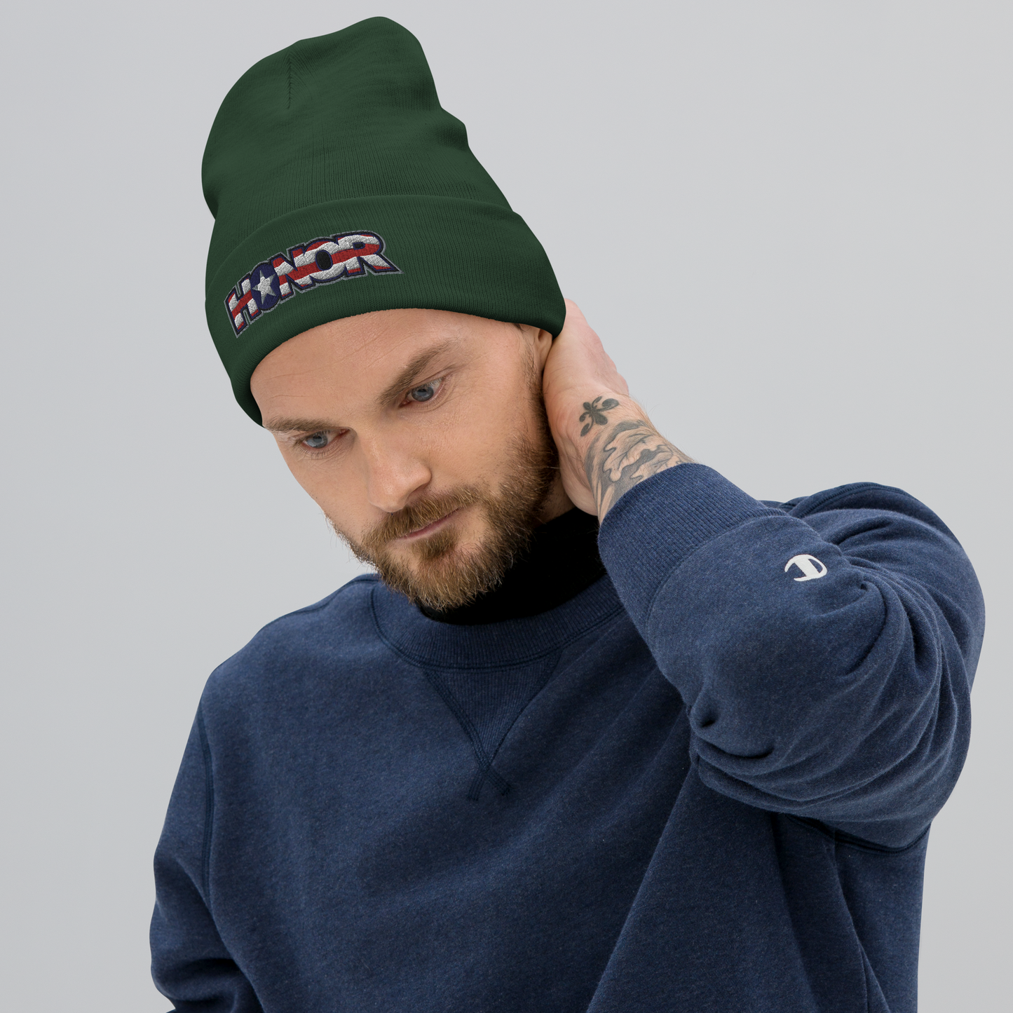 Honor Embroidered Beanie