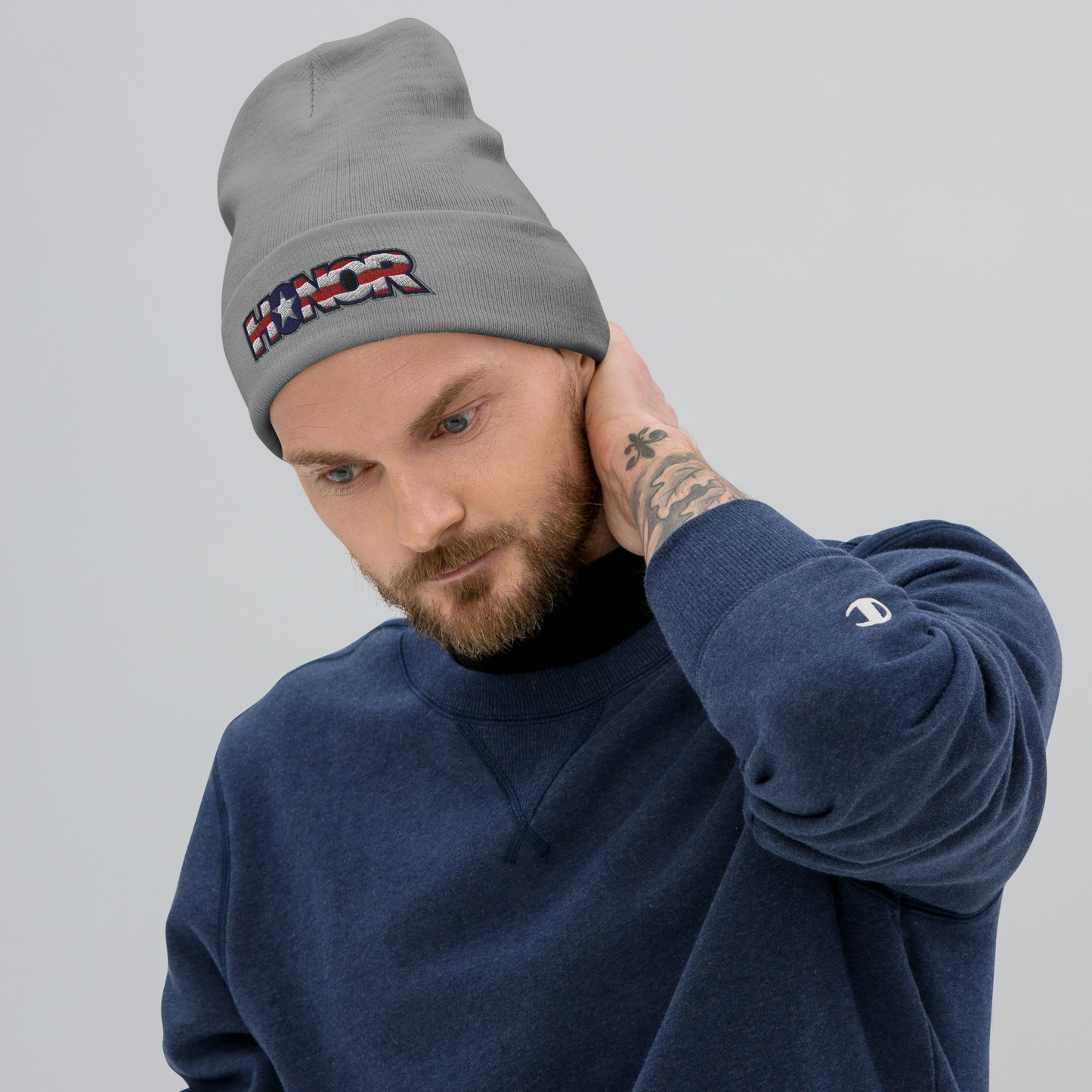 Honor Embroidered Beanie