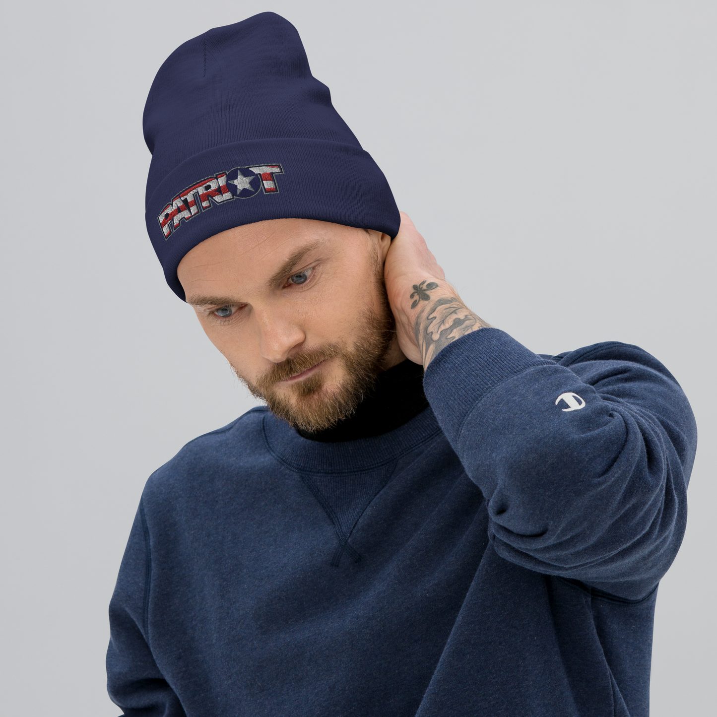 Patriot Embroidered Beanie