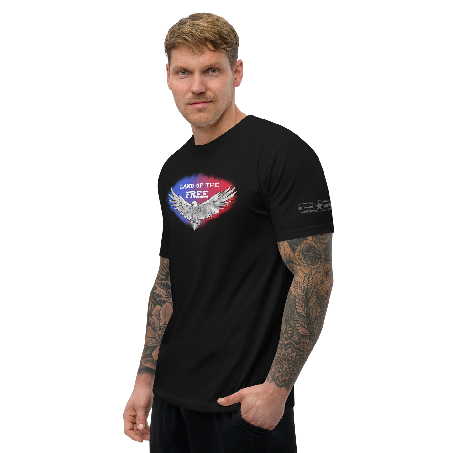 Free Eagle Men's Fitted Sleeve T-shirt