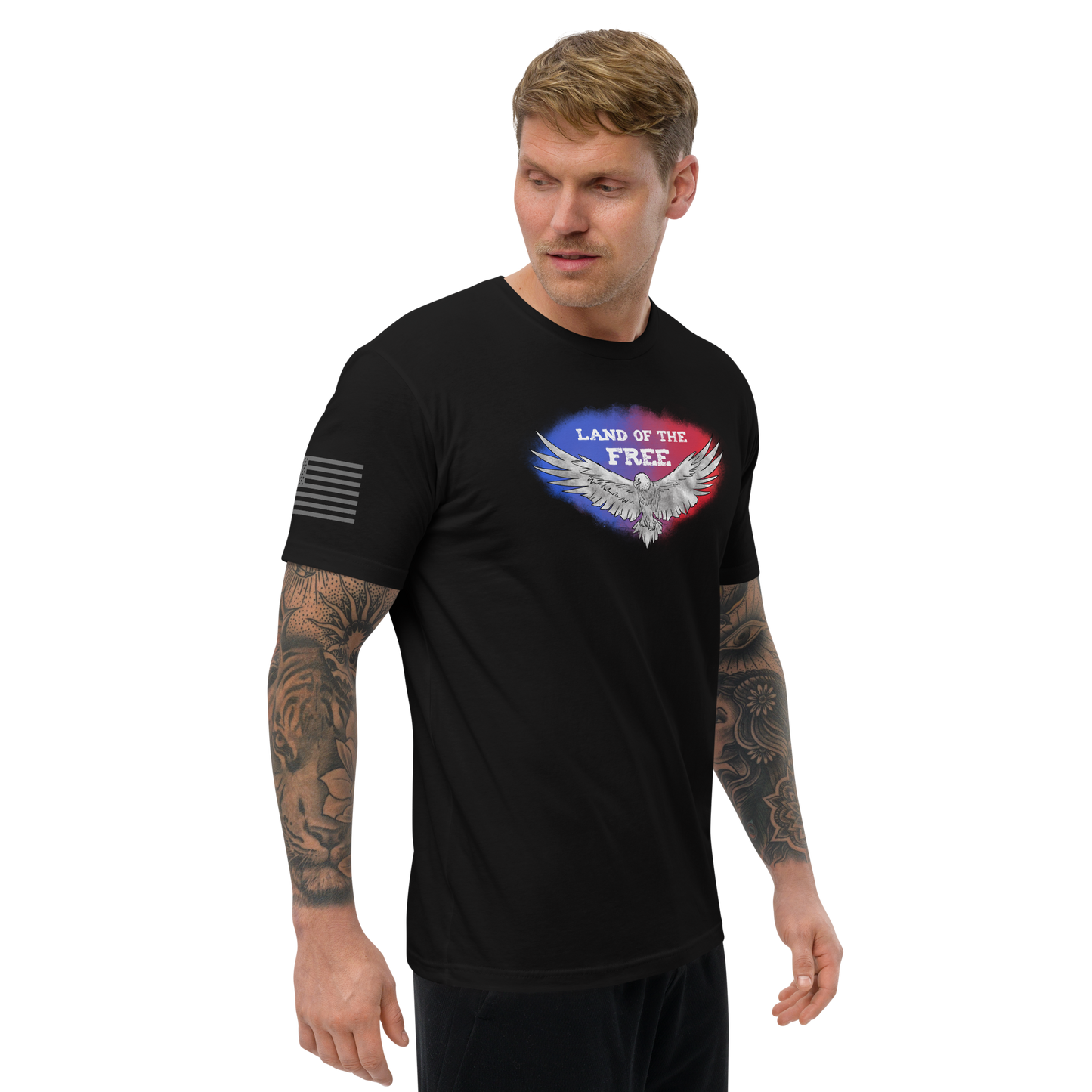 Free Eagle Men's Fitted Sleeve T-shirt