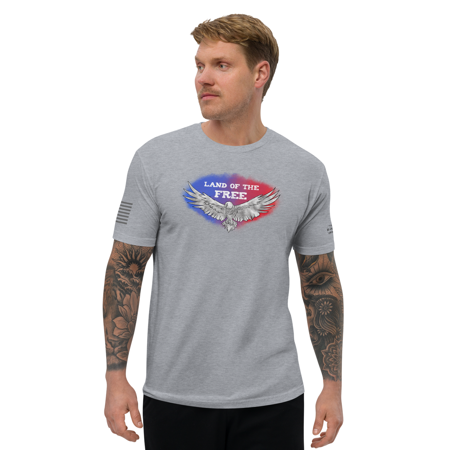 Free Eagle Men's Fitted Sleeve T-shirt