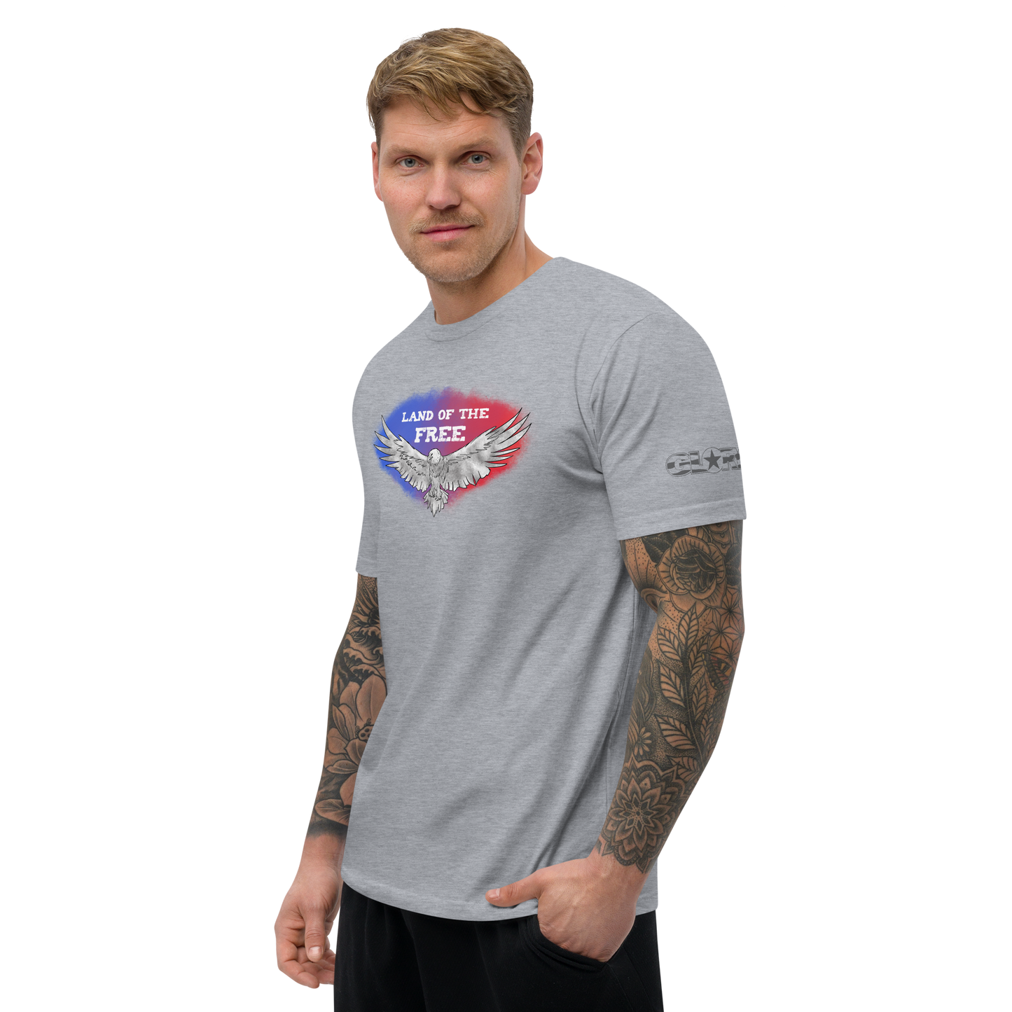 Free Eagle Men's Fitted Sleeve T-shirt