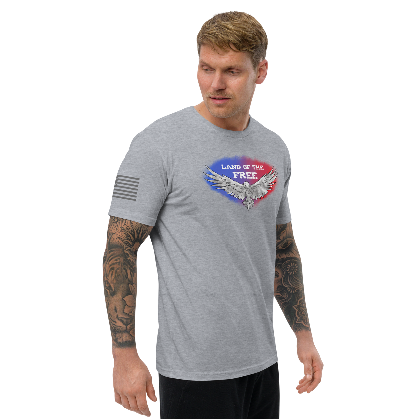Free Eagle Men's Fitted Sleeve T-shirt