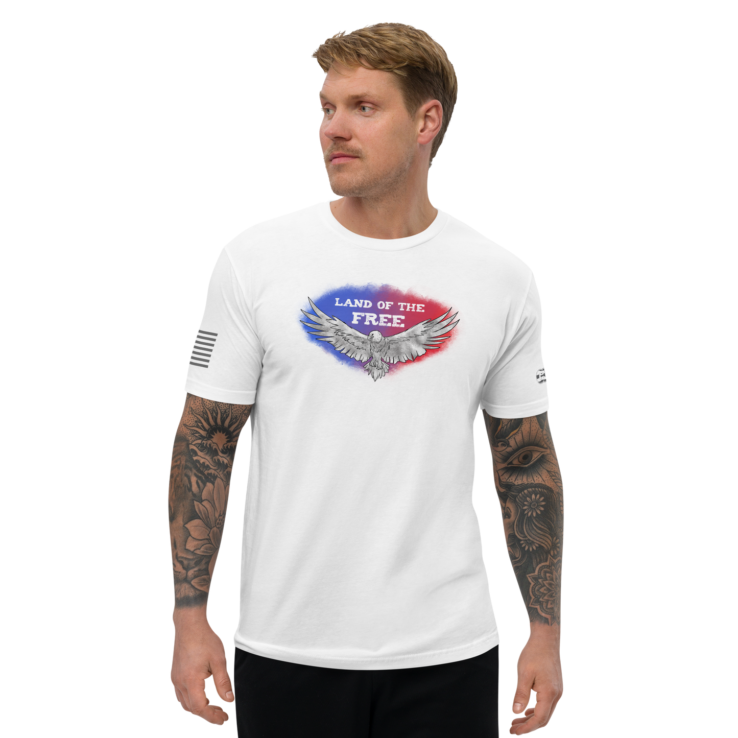 Free Eagle Men's Fitted Sleeve T-shirt