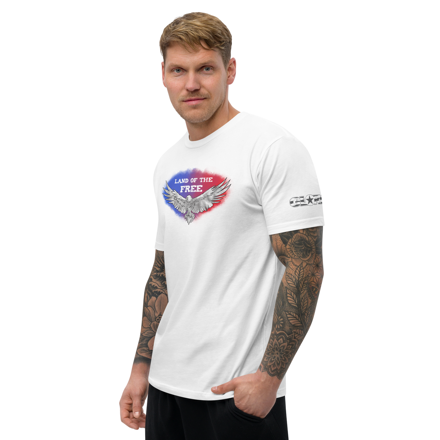 Free Eagle Men's Fitted Sleeve T-shirt