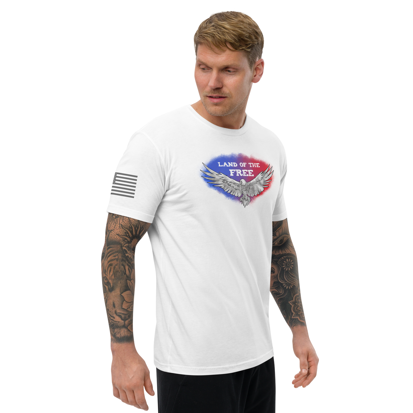 Free Eagle Men's Fitted Sleeve T-shirt