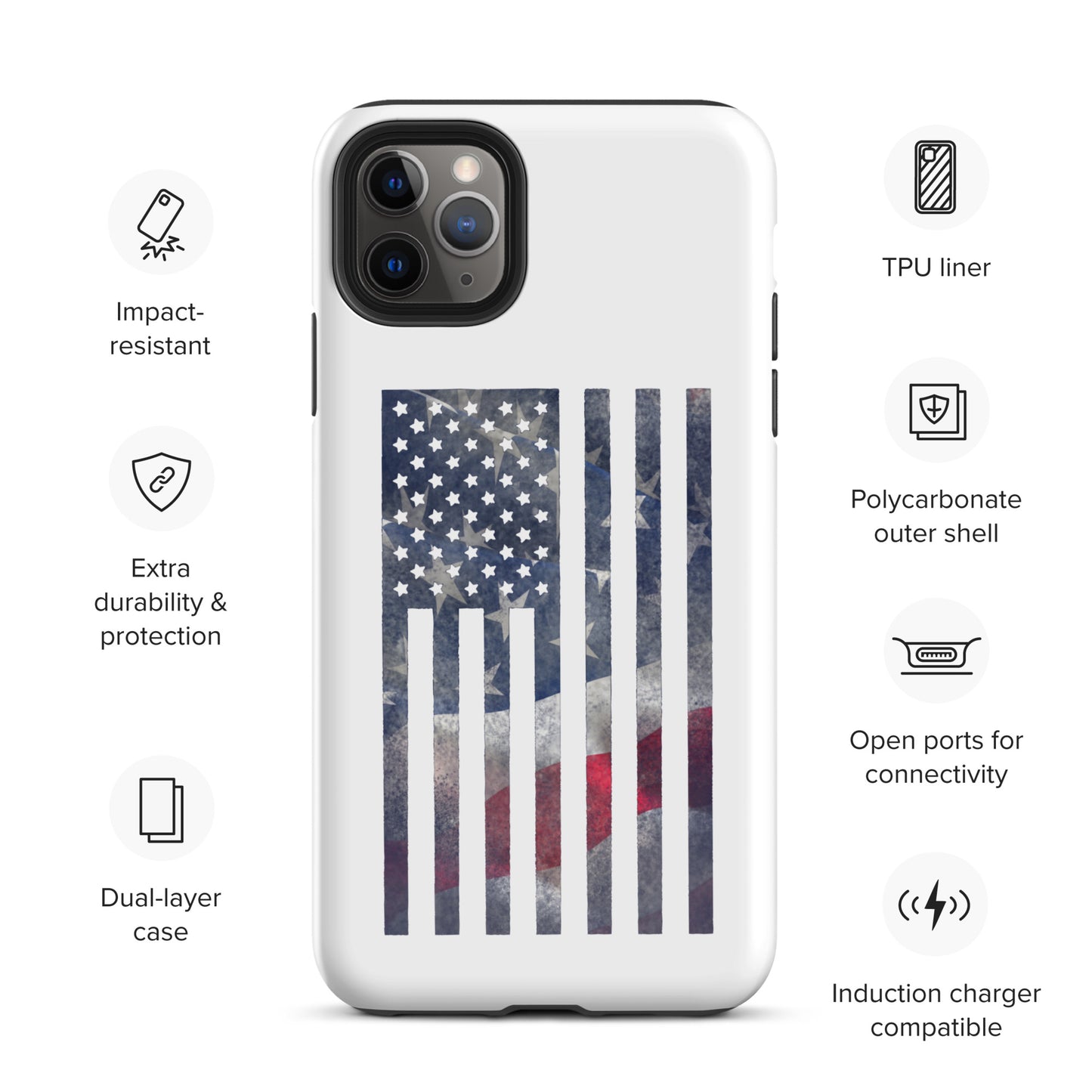 Rugged Flag Tough Case for iPhone®