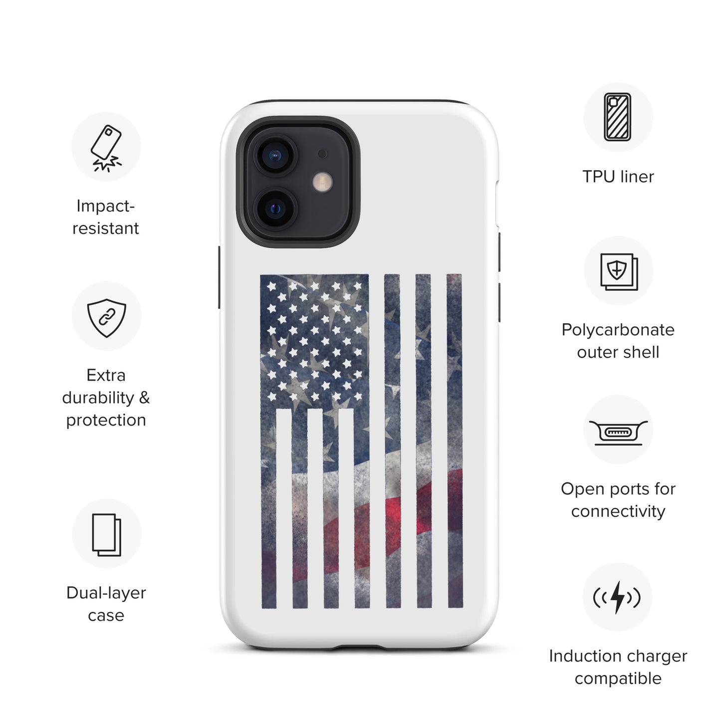 Rugged Flag Tough Case for iPhone®