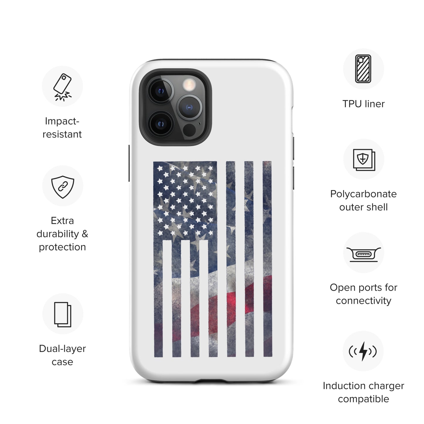 Rugged Flag Tough Case for iPhone®