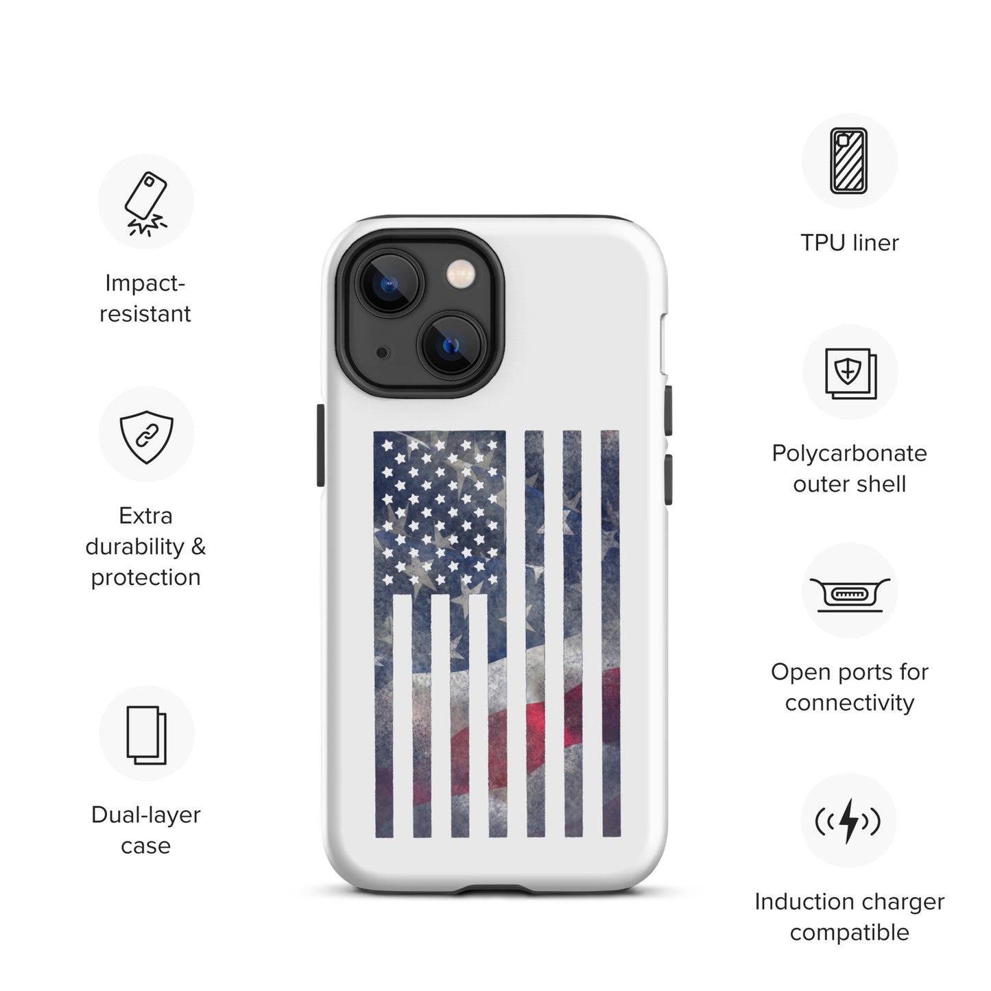 Rugged Flag Tough Case for iPhone®