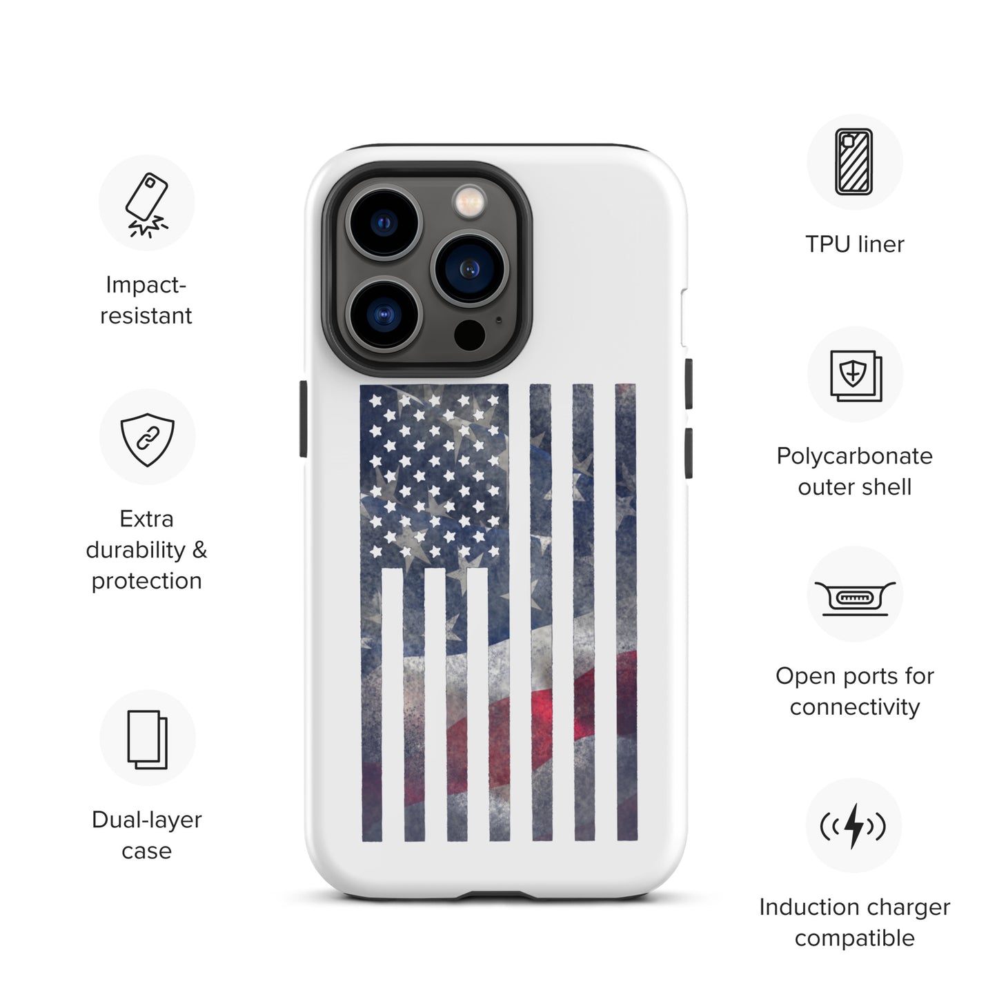 Rugged Flag Tough Case for iPhone®