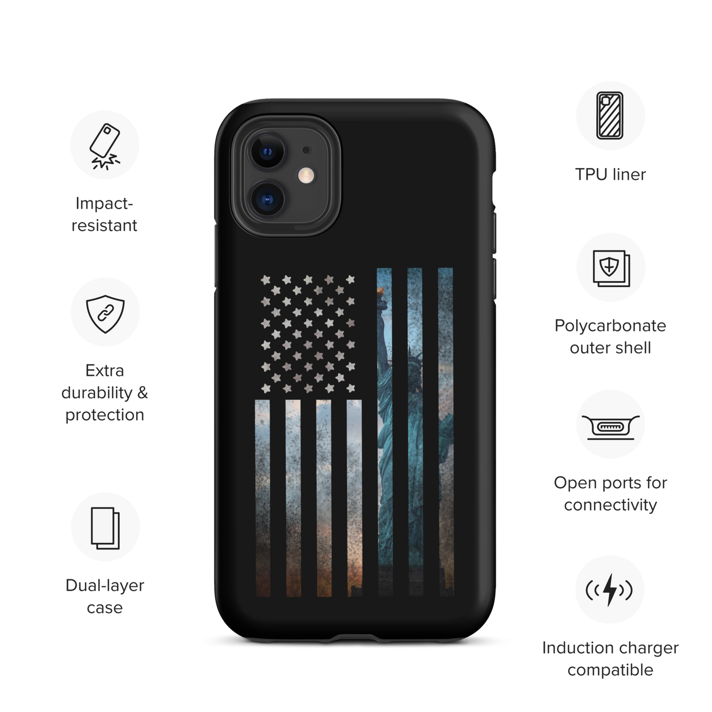 Liberty Rugged Flag Tough Case for iPhone®