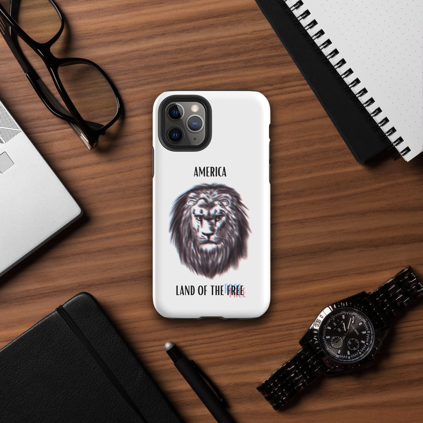 Patriotic Lion Tough Case for iPhone®