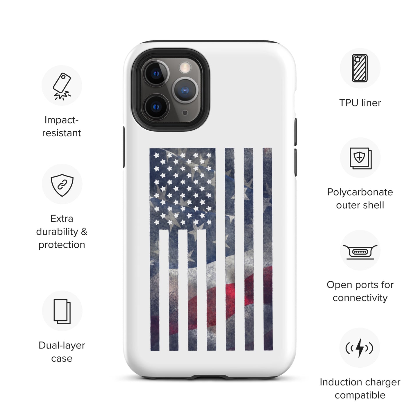 Rugged Flag Tough Case for iPhone®