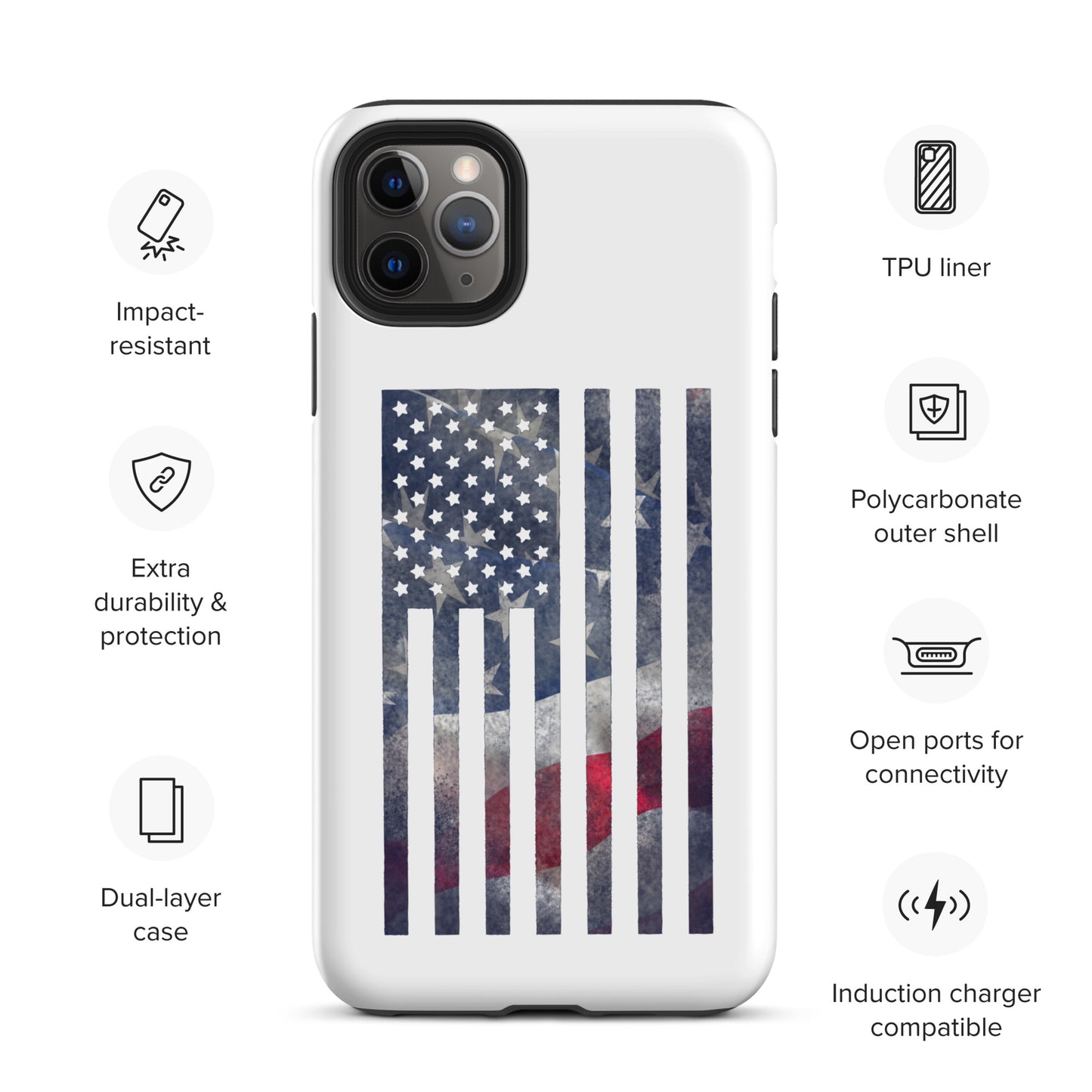 Rugged Flag Tough Case for iPhone®