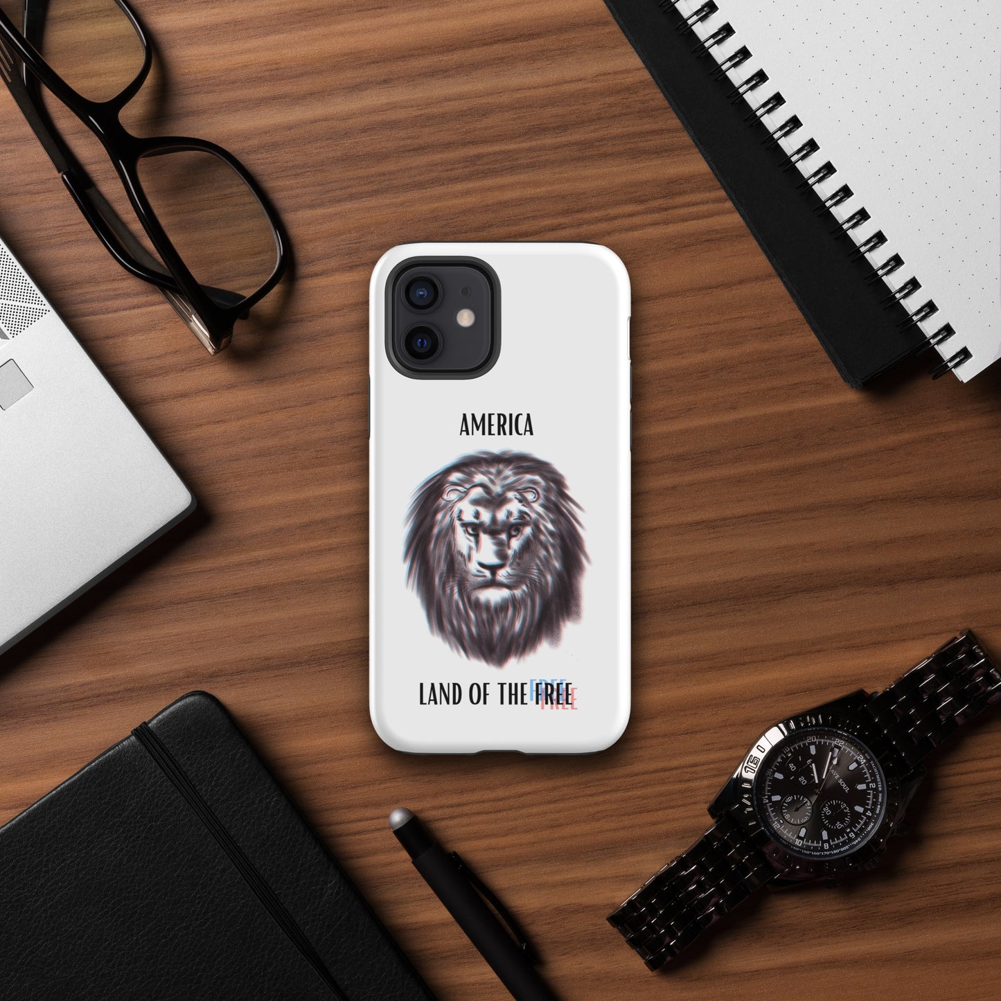 Patriotic Lion Tough Case for iPhone®