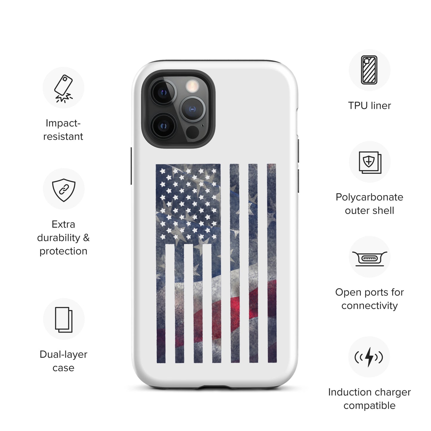 Rugged Flag Tough Case for iPhone®