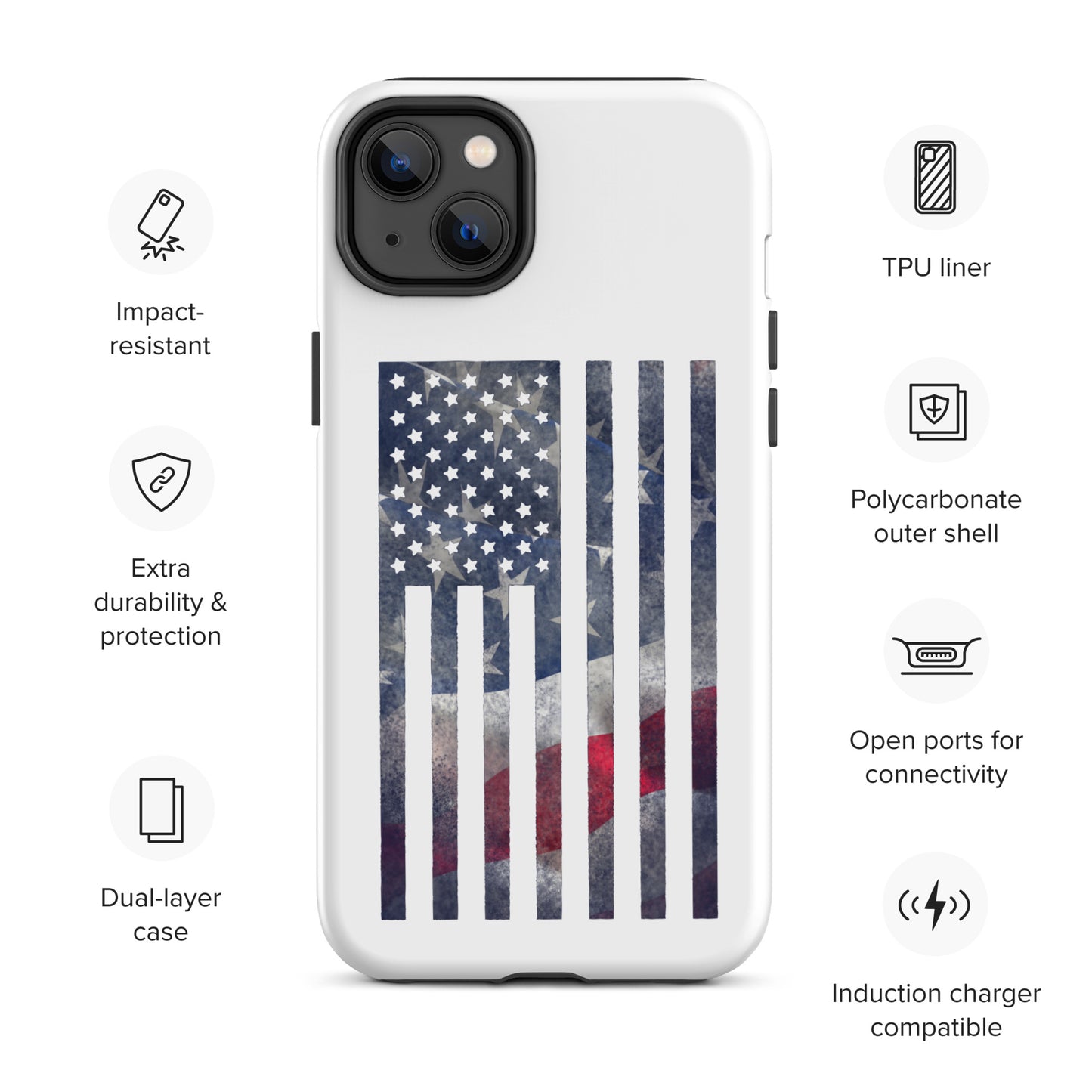 Rugged Flag Tough Case for iPhone®