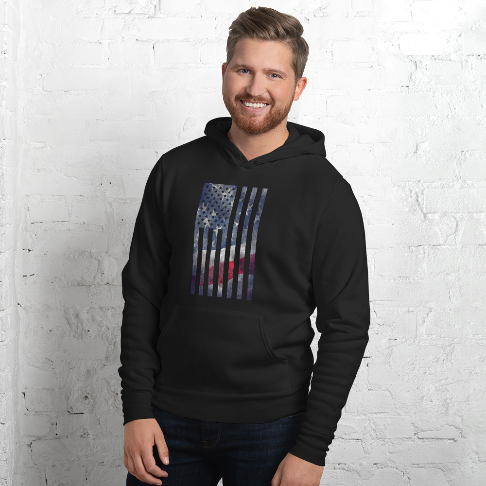 Rugged Flag Unisex hoodie