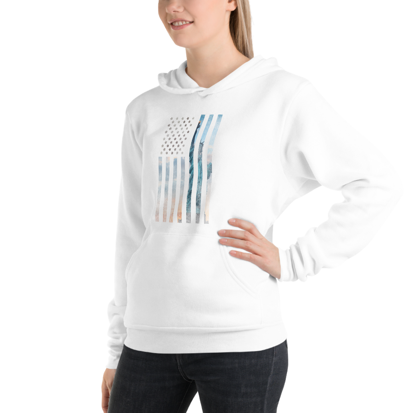 Liberty Rugged Flag Unisex hoodie