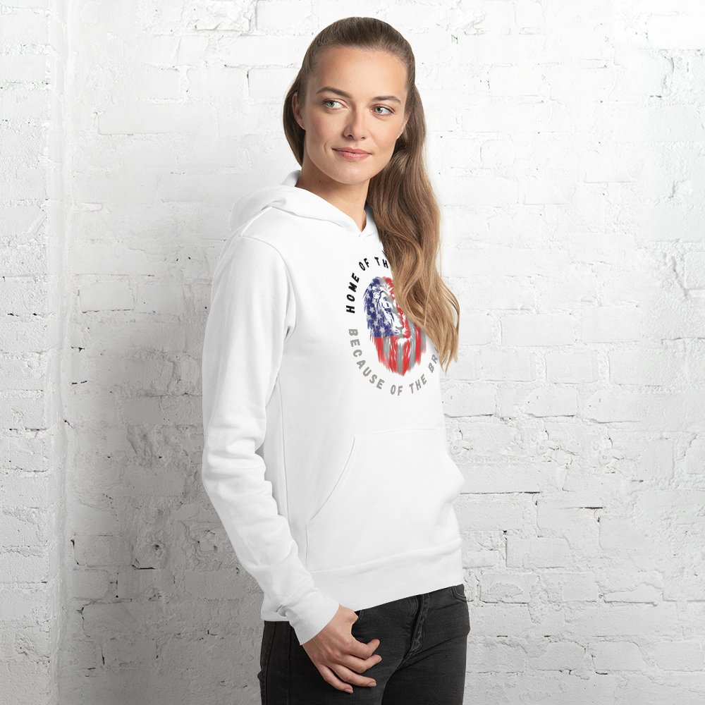 Patriotic Lion Unisex hoodie