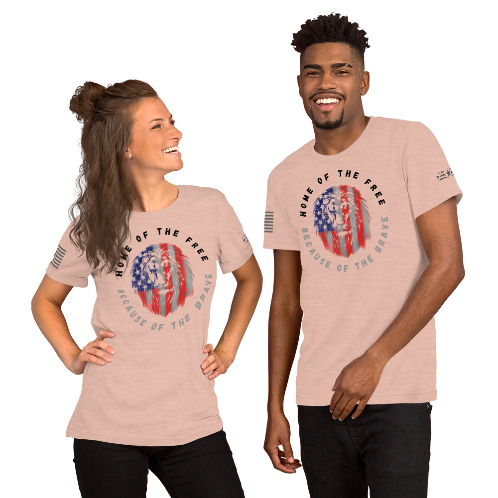 Patriotic Lion Unisex t-shirt