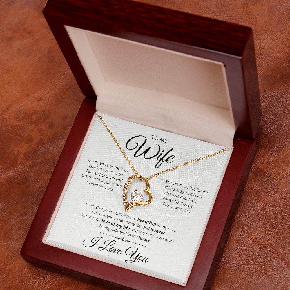 More Beautiful Every Day | To My Wife | Heart Necklace