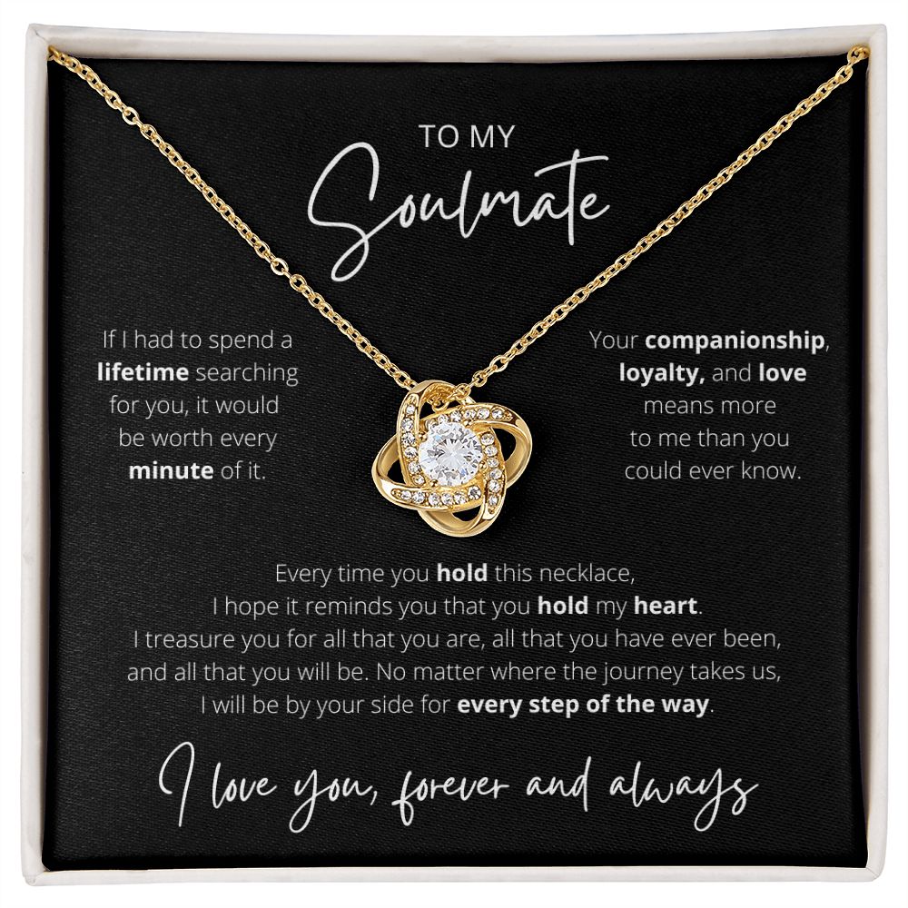 Hold My Heart - Soulmate Love Knot Necklace
