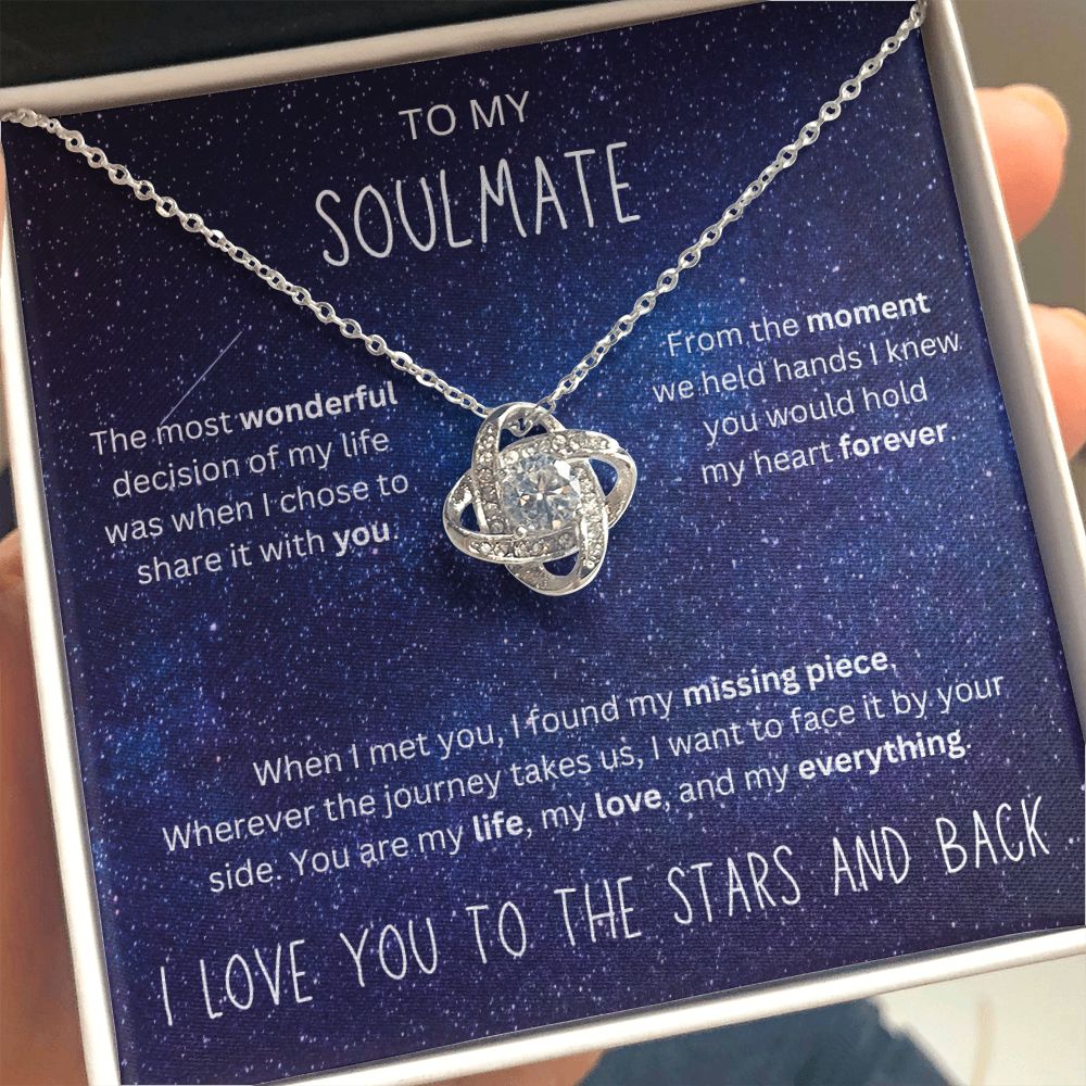 To the Stars and Back | Love Knot Necklace for Soulmate