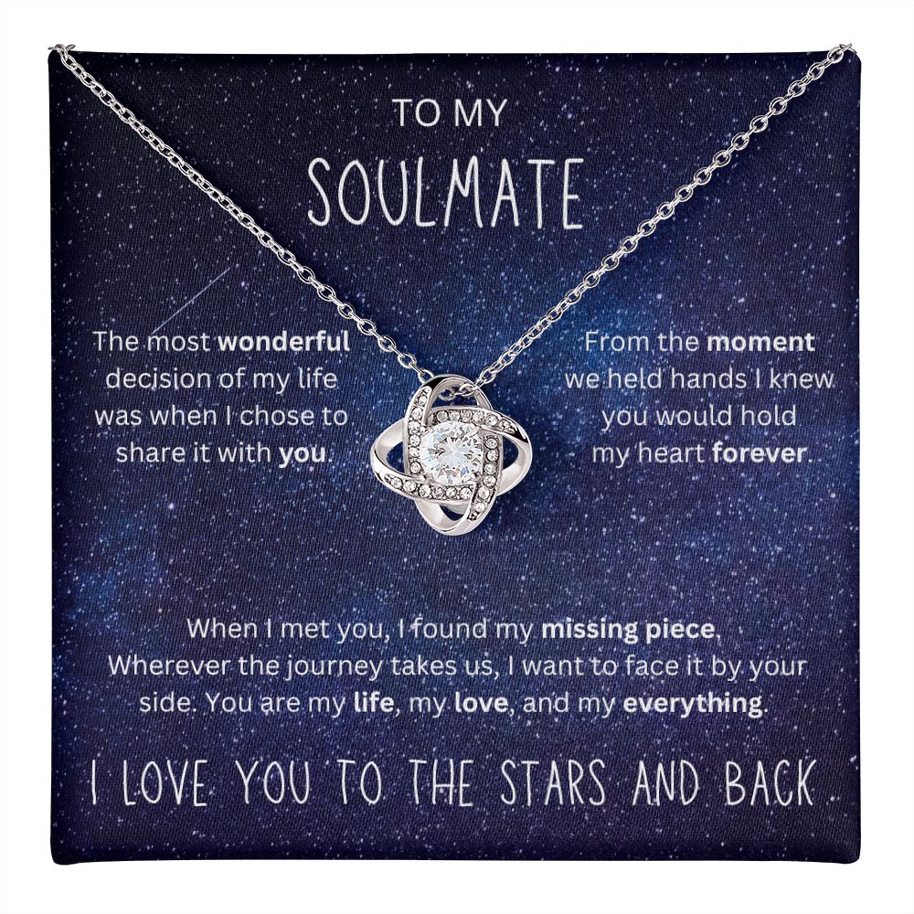 To the Stars and Back | Love Knot Necklace for Soulmate