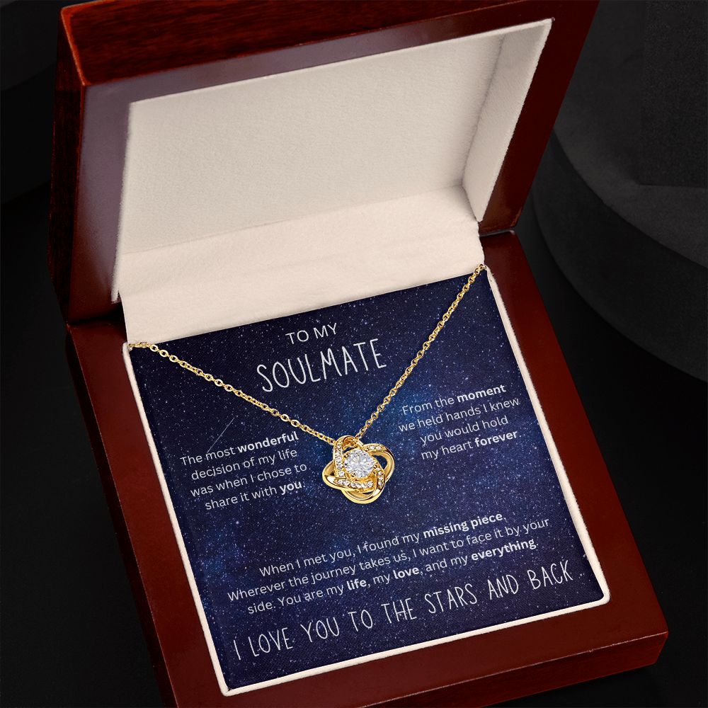 To the Stars and Back | Love Knot Necklace for Soulmate