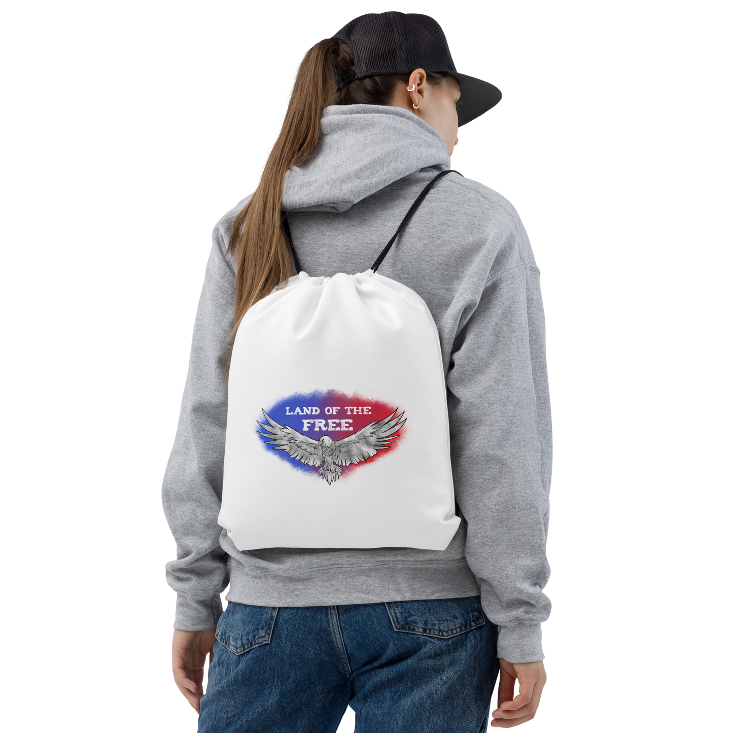 Free Eagle Drawstring bag