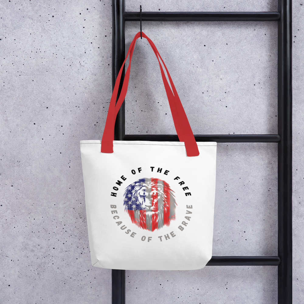 Patriotic Lion Tote bag